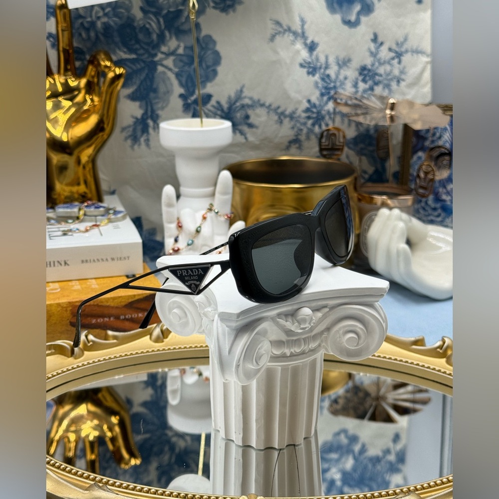 Prada Nwot Pr14ys Rectangular Acetate Frame & Wir… - image 6